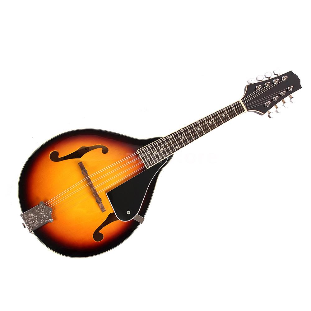 8-String Basswood Sunburst Mandolin Musical Instrument Rosewood Bridge ...